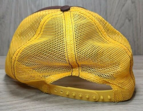Gorra El Amistad Club Round Rock Texas Retro Marrón Amarillo Camionero Snapback - Imagen 3 de 5