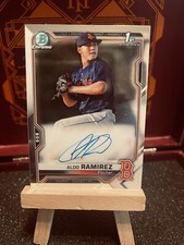 Aldo Ramirez 2021 Topps Bowman Chrome Prospects Auto 1st Bowman Red Sox