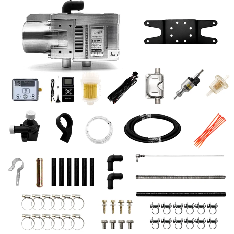5000W 12V Diesel Water Heater Kit For RV Cars Heat Conduction Coolant  Heating | eBay