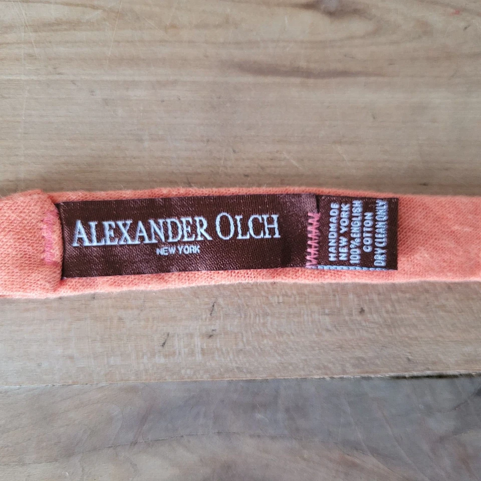 Alexander Olch Нью-Йорк 100% английский хлопок розовый галстук-бабочка ручной работы в Нью-Йорке свадьбы  - Изображение 2 из 4