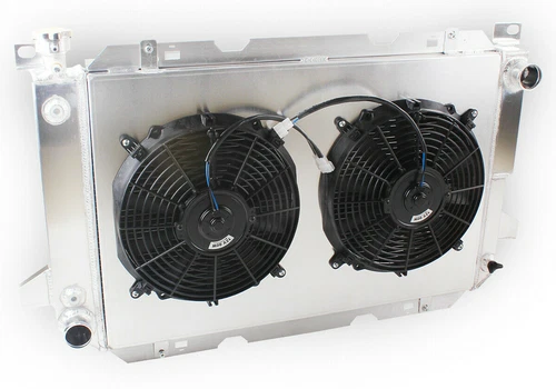 4-Row Electric Radiator Fan For 85-97 96 Ford F150 F250 F350 Bronco 5.0L 5.8L V8