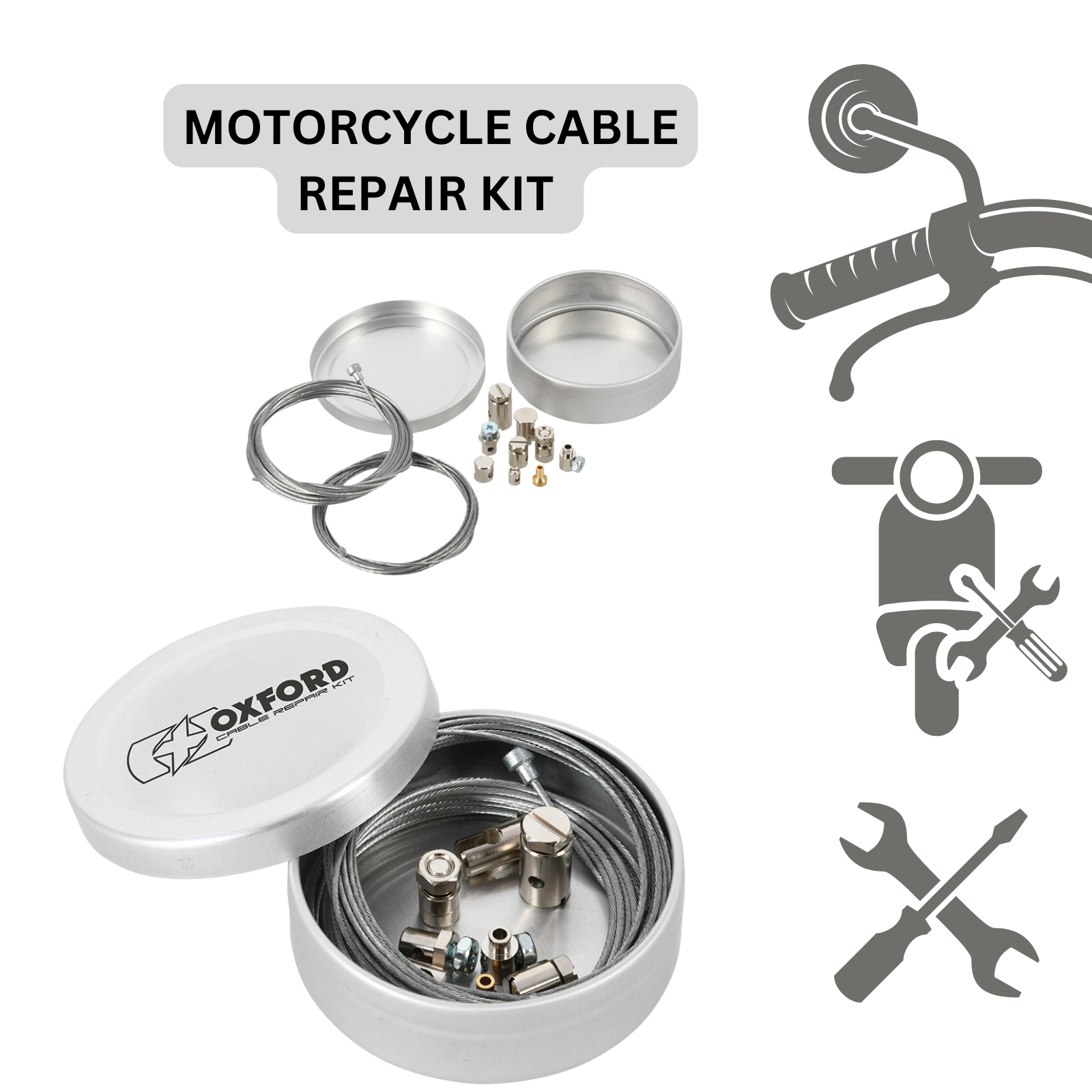 Oxford Bike Cable Repair Kit OX774 for sale online eBay