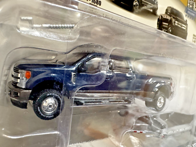 1:64 Greenlight 2018 Ford F-350 King Ranch Blue Jeans Dually