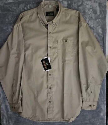 Red Head Men s Long Sleeve Fishing Outdoor Stone Sport Button Down Size XL