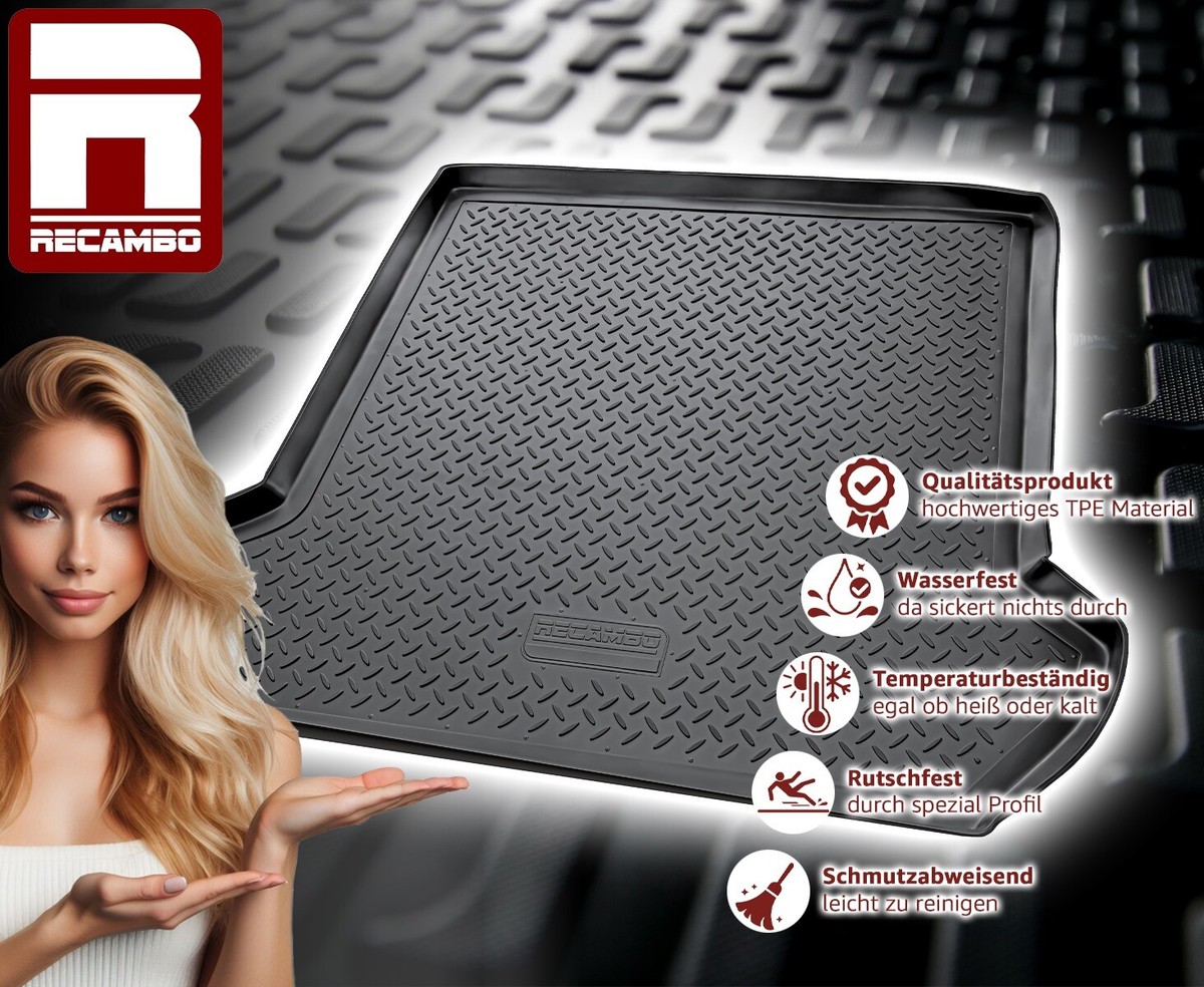 Gummimatten Set Für Porsche Macan 2014-2022 - Kofferraumwanne Wasserdicht & Rutschfest