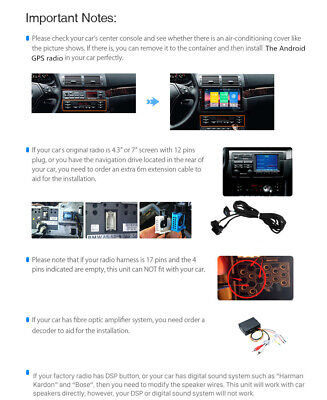 Radio de navegación GPS Android 12.0 de 7 pulgadas para 1998-2006 BMW Serie  3 E46 M3 con pantalla táctil HD Carplay Bluetooth WIFI Soporte USB OBD2 SWC  Control del volante