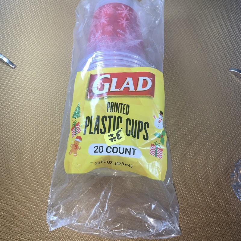 Glad Printed Plastic Cups