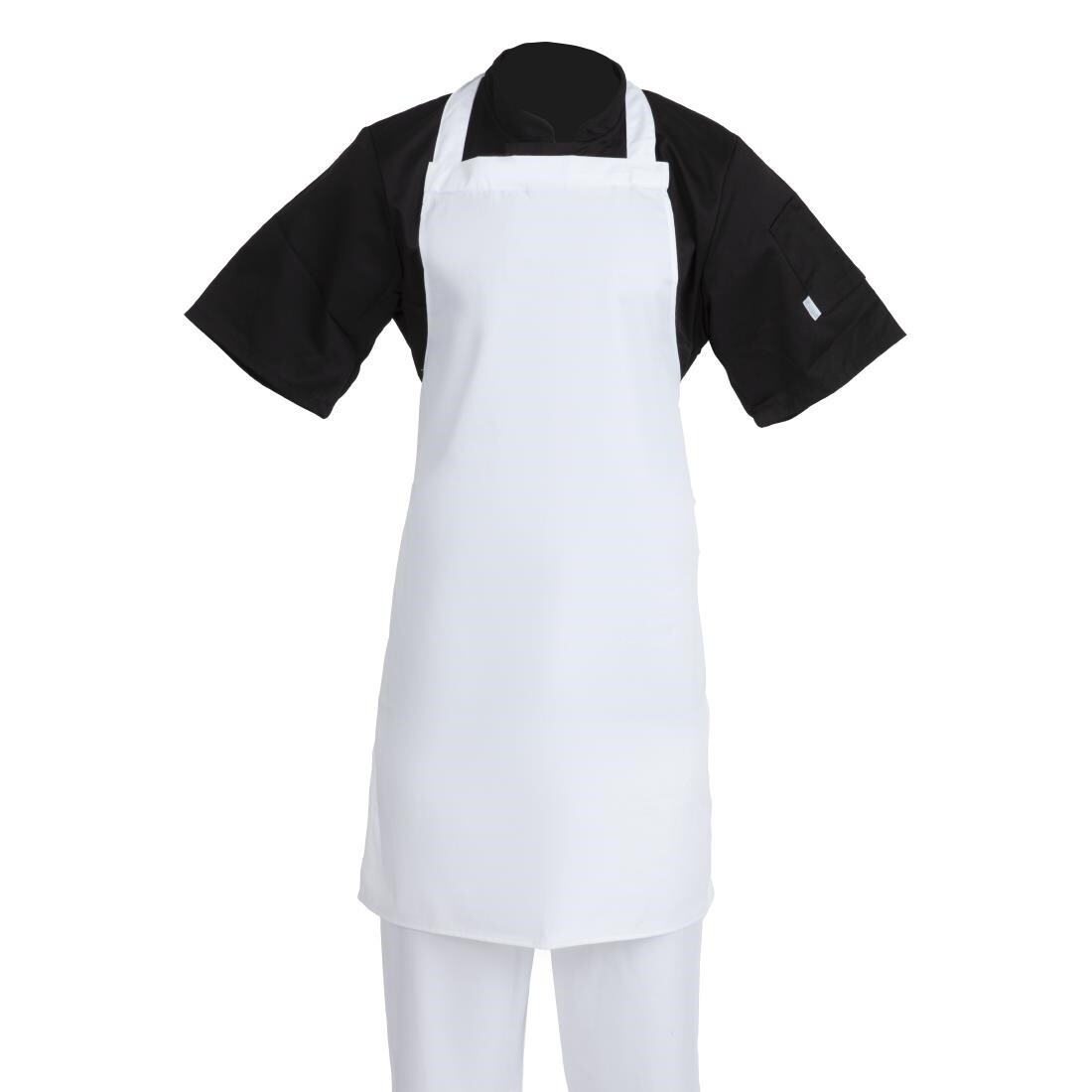 White Bib Apron Unisex Genware Polycotton Professional Chefs Apron 70cm x 100cm