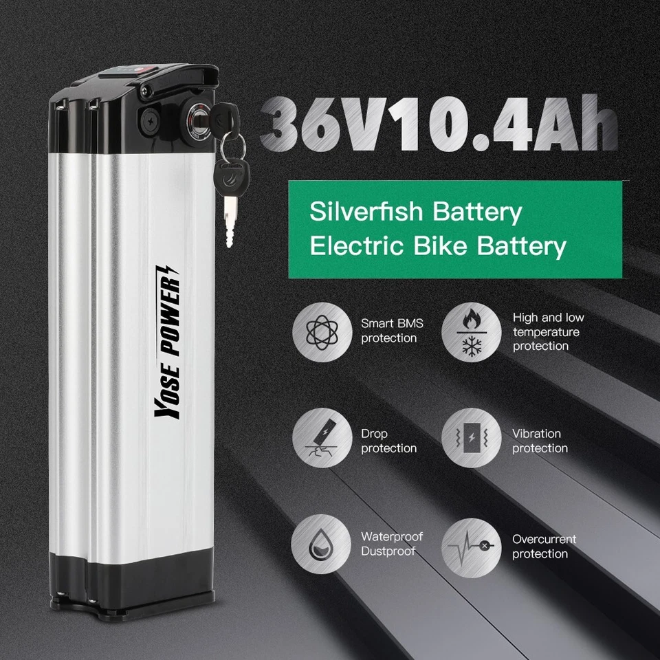 E-Bike Li-ion Batterie 36V 10,4Ah ohne Ladegerät für MiFa, Rex, Prophete, Aldi - Bild 2 von 4