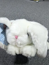 Plush White Bunny Easter Basket Egg Hunt Harry & David Brand Stuffed Animal