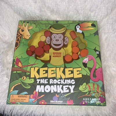 Keekee The Rocking Monkey Board Game NEW-OTHER 1-6 Players; Ages 3+; 10 Minutes