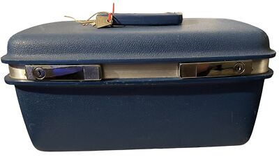 Samsonite Saturn 400 Hard Shell Train Cosmetic Vanity Case Carry On Luggage VTG