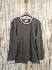 The Normal Brand Sweatshirt Mens Large Crew Neck Pullover 100% Cotton Gray