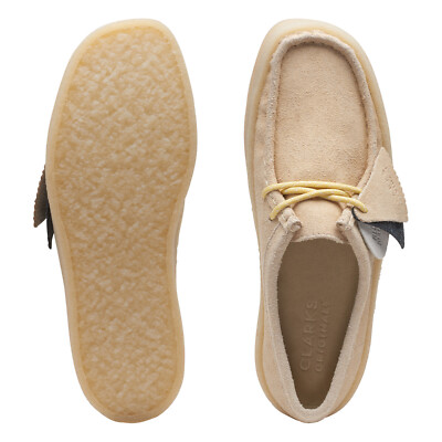 clarks wallabee メープル size:26.0cm Clarks Wallabee Cup 26171855 Womens Beige Oxfords & Lace Ups