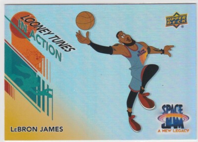 2021 Upper Deck LEBRON JAMES Space Jam #IA-15 Cartoon IN ACTION Insert Card
