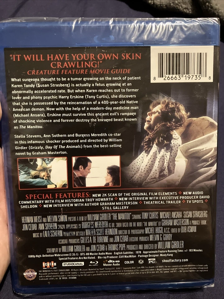 The Manitou (Blu-ray 1978 Scream Factory) Tony Curtis, Susan Strasberg Region A - Image 3 of 4