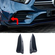 Front Bumper Lip Splitter Spoiler Side Canards For Benz W177 A180 A35 AMG 19-24
