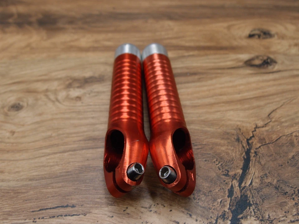 Extremos de barra de aleación de aluminio MTB años 90 FMF rojo anodizado 22,2 mm Foto 4 de 4