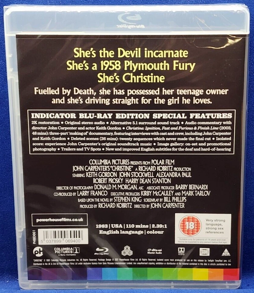 John Carpenter's Christine (Blu-ray, 1983, Indicator #1) Keith Gordon Foto 2 de 2