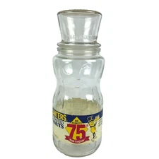 Planters Mr. Peanut Glass Jar Limited Ed Decanter 75th Birthday Original Label