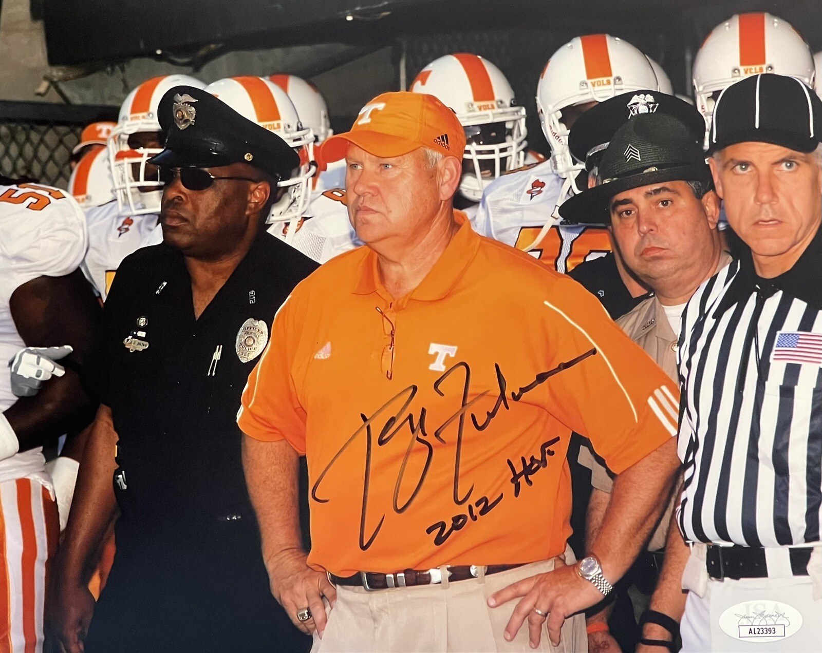 Phillip Fulmer Autographed Signed Tennessee Volunteers 8x10 Photo JSA 