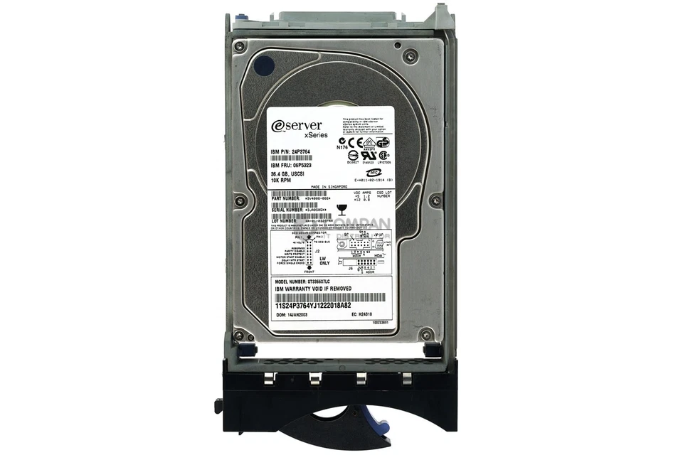 06P5323 IBM HDD 36.4GB  10K  USCSI  3.5" LFF - Image 3 of 4