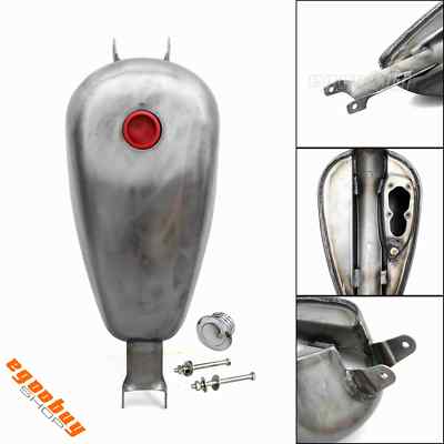 2.4 Gallon Steel Finish Gas Fuel Tank For 2007-2017 Harley