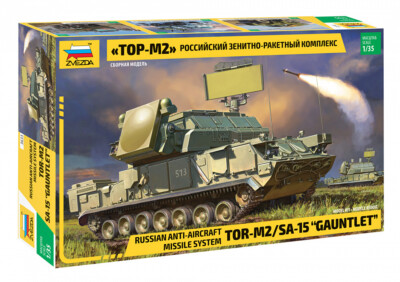 Russian Anti-aircraft Missile System Tor-2m/sa-15 Gauntlet 1:35 Model Kit ZVEZDA
