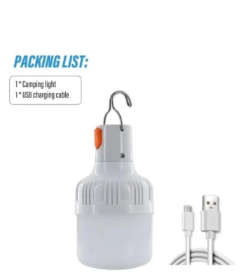 Outdoor / Indoor USB Rechargeable Led Bulb Lantern High Brightness With Hood
