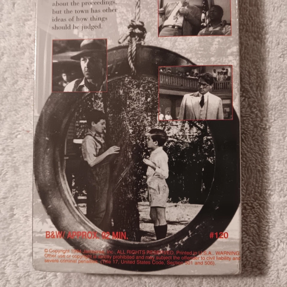 To Kill a Mockingbird (VHS, 1994) Gregory Peck B&W 1962 New Sealed Film - Image 3 of 3