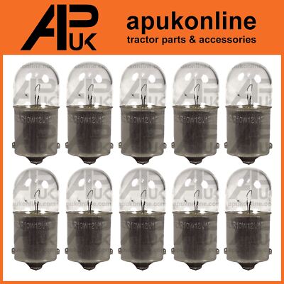 10x Lucas Glühbirne BA15s 12V 5W für Deutz-Fahr John Deere Traktor