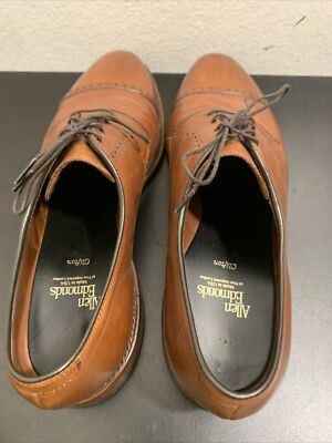 Allen Edmonds Clifton Oxfords 3358 Walnut Brown Captoe Leather USA