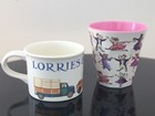 2 x Emma Bridgewater Melamine Beaker & Mug Lot Of, 2 Dancing Mice and Lorries