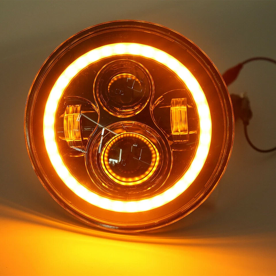 5.75 5-3/4" Round LED Headlights Hi/Lo Projector For Cadillac Calais 1965-1974 - Image 4 of 4