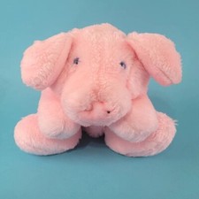 Pink Pig Vtg Hand Puppet Plush Stuffed Animal Piglet School Kindergarten