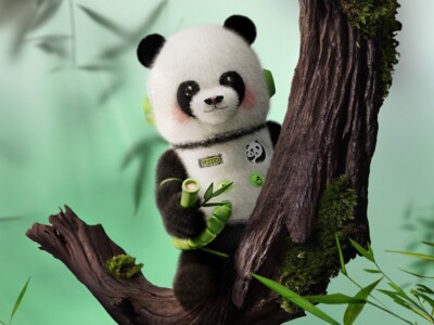 POP MART MEGA Collection SPACE MOLLY PANDA 400% Figure Limited