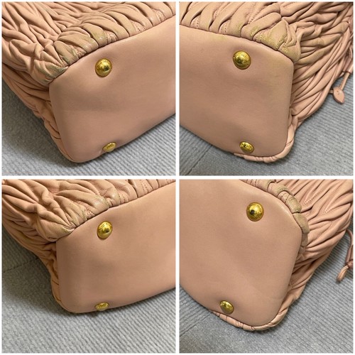 Miu Miu 2way bag, matelassé, drawstring, pink leather Handbags, 2way, Shoulder - Picture 8 of 21