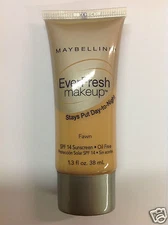 Maybelline EverFresh Makeup Foundation ( FAWN ) SPF 14 NEW.