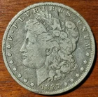 1887-P Morgan Silver Dollar-Very Good