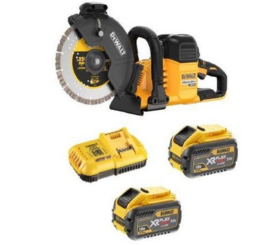 DeWALT DCS691X2-GB 54V XR Flex Volt 230mm Kappsäge mit 2x 9Ah Akkus