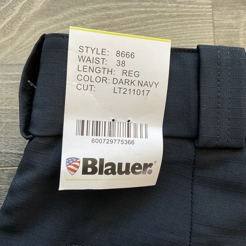 NWT Blauer FlexRS Covert Tactical Pants Men’s 38 Reg Unhemmed Navy Ripstop 8666 - Picture 16 of 16
