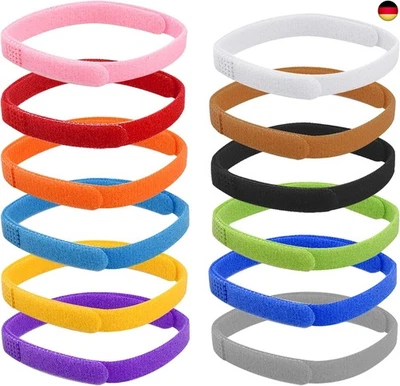 MIKIHAT 12 Stück Welpen ID Halsbänder, Einstellbar Soft Welpen Halsbänder, Welpenbänder