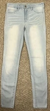 Rewash Brand Womens Juniors Size 7/28 Blue Skinny Light Wash Stretch Denim Jean