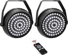 White Strobe Lights Halloween Super Bright 78 LEDs Strobe Light for Parties Soun