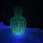 Fenton Vasoline Glass Vase