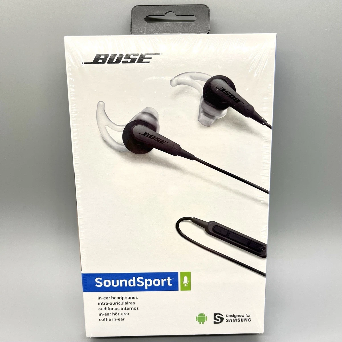 Bose SoundSport In-ear Wired Headphones - Charcoal Black for sale