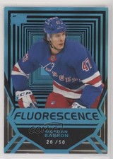 2021-22 Upper Deck Series 2 Fluorescence Blue 26/50 Morgan Barron #FL-15 01ks