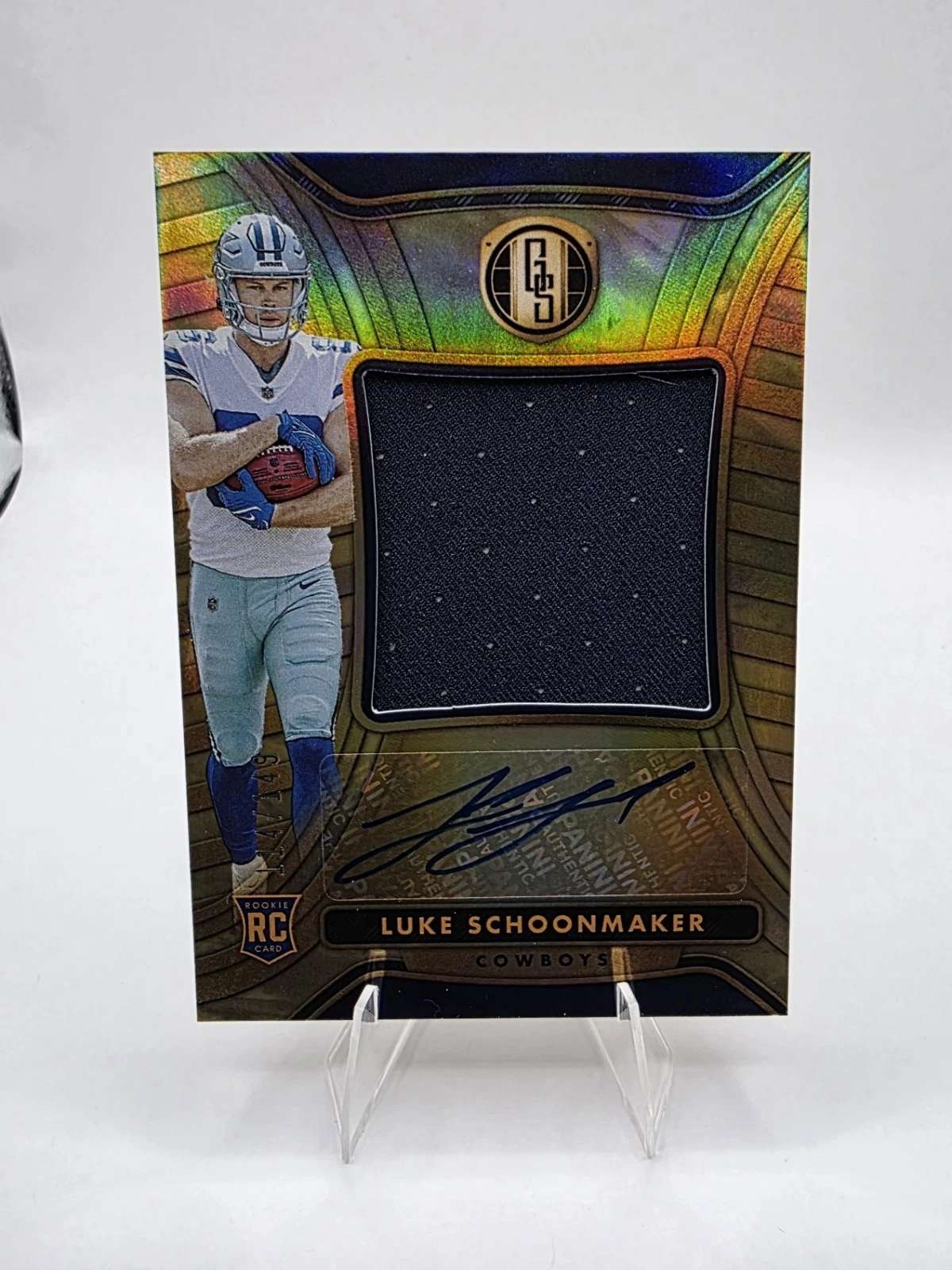 Luke Schoonmaker Panini Gold Standard Rookie Jersey Autographs Jumbo #RAJ24 Base