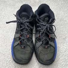 Boys Nike Kyrie 7 Black Blue GS Grind High Tops, Youth Size 5