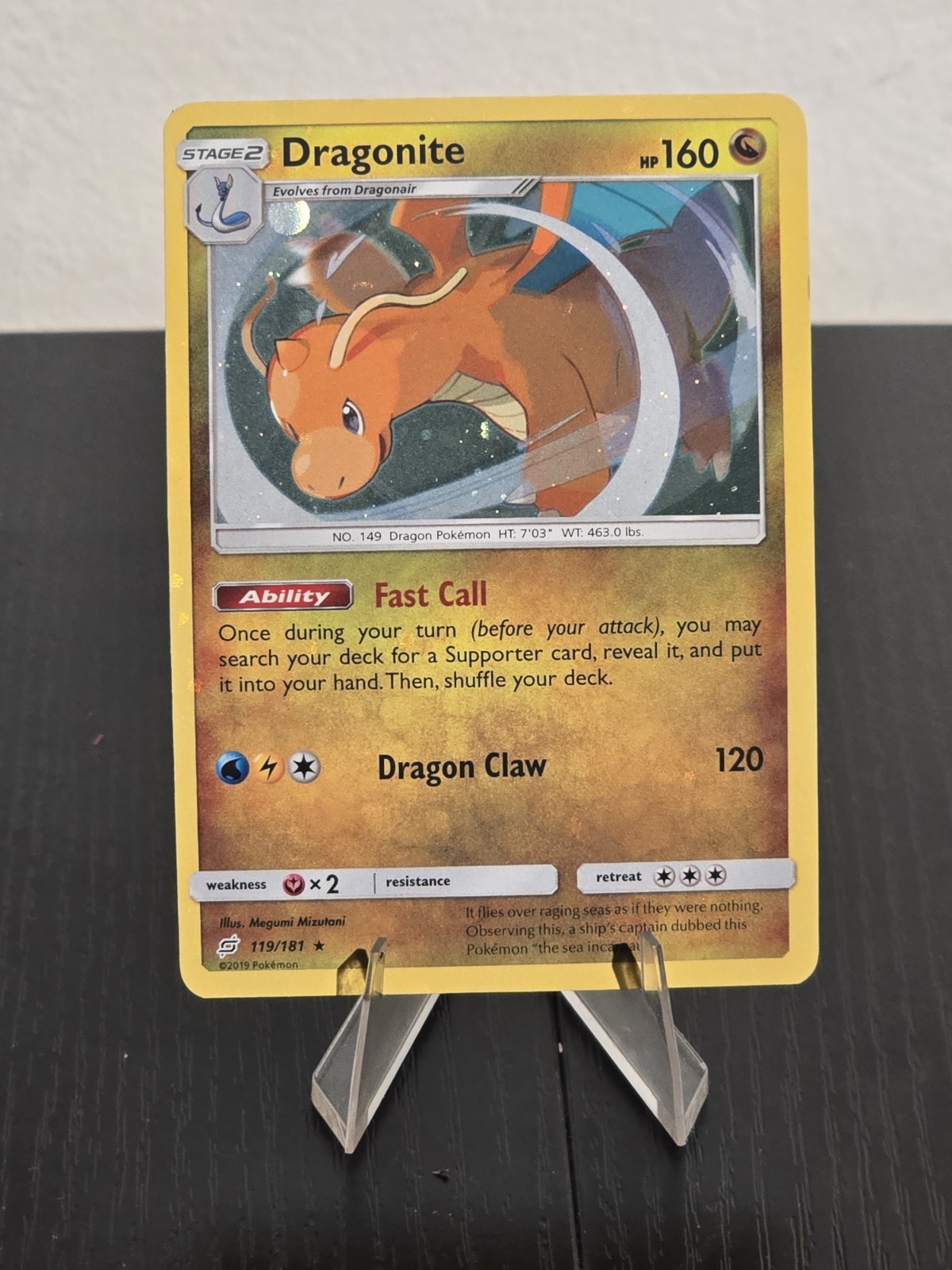 Dragonite #119/181 Team Up Cosmo Holo Promo Pokemon TCG